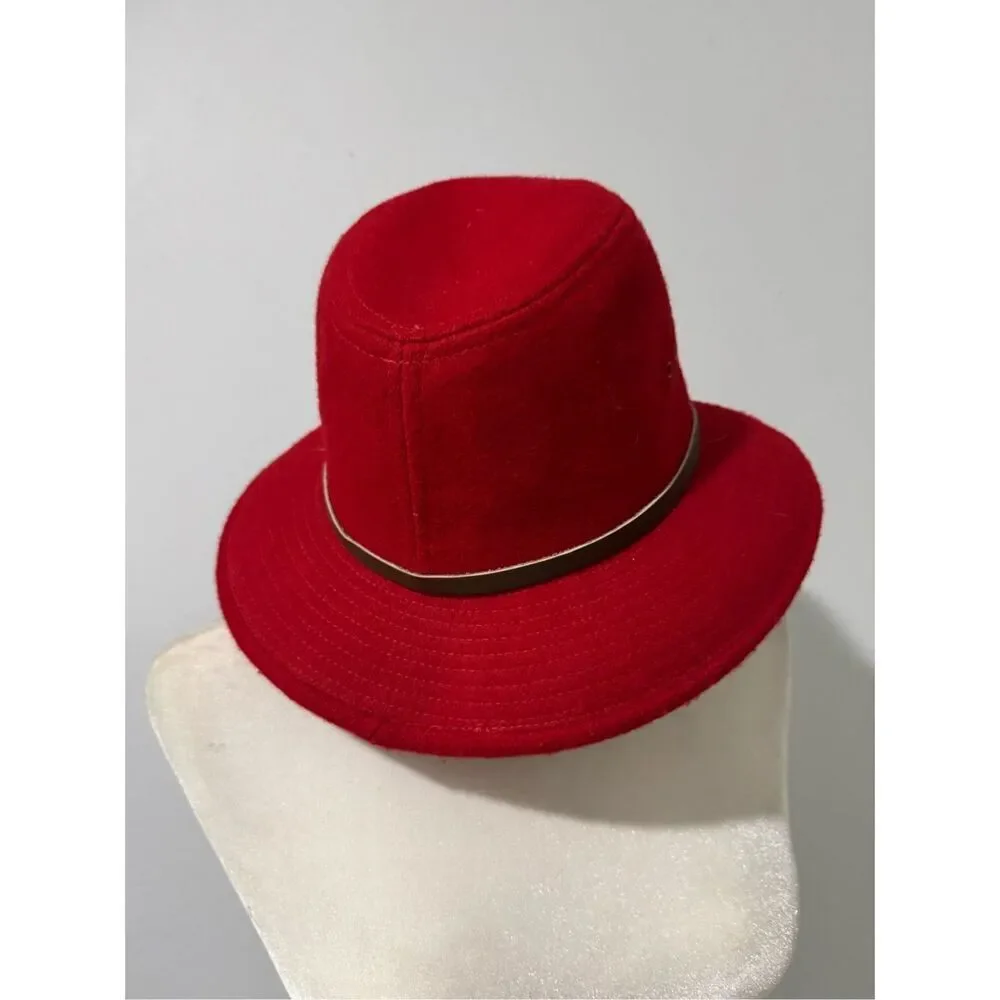 Eddie Bauer vintage red wool blend hat men’s XL